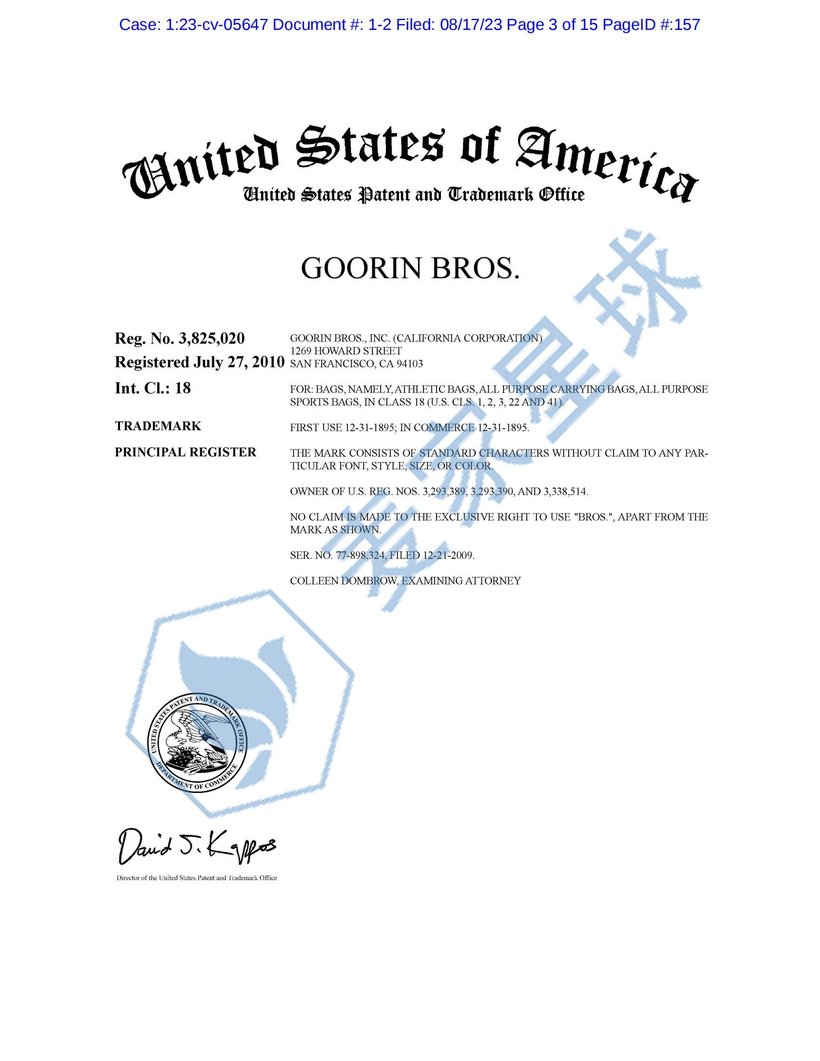 0001-002. (08-17-2023) Exhibit 2 Trademarks_01