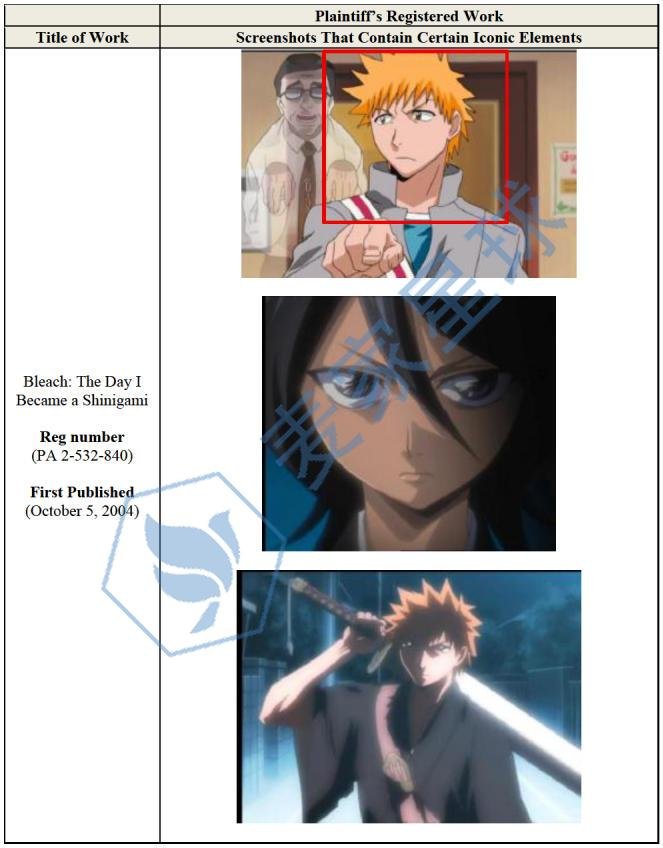 Bleach Anime Copyright