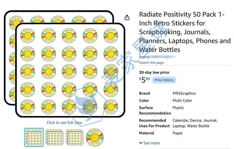Brittany Hefren - Radiate Positivity Stickers on Amazon