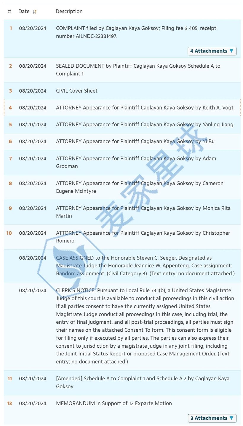 Caglayan Kaya Goksoy Copyrights Lawsuit