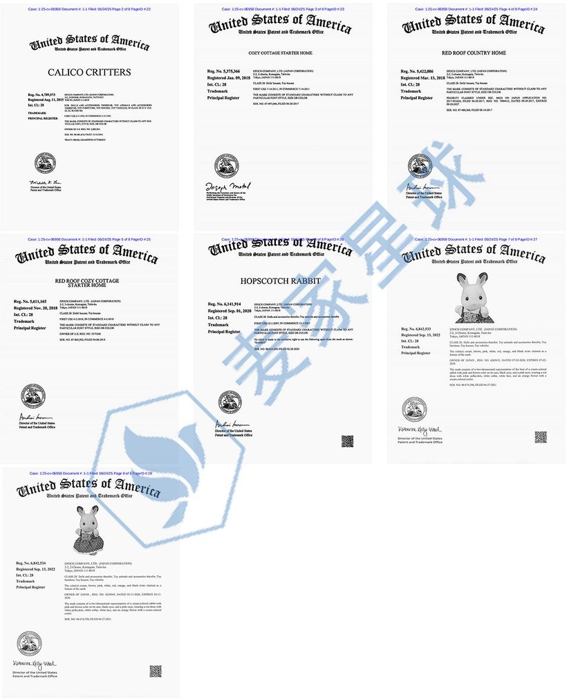Calico Critters Trademarks
