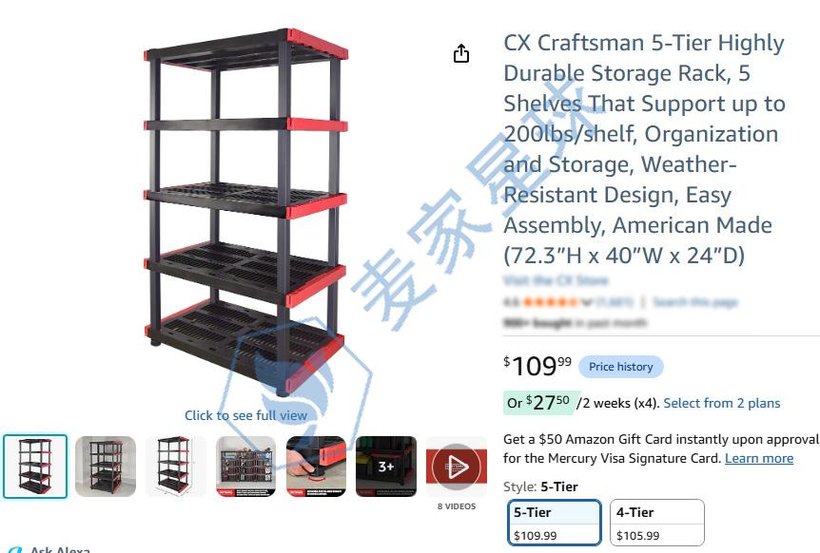 Craftsman Storage Rack