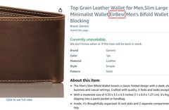 Eirbesr Men's Bifold Wallet