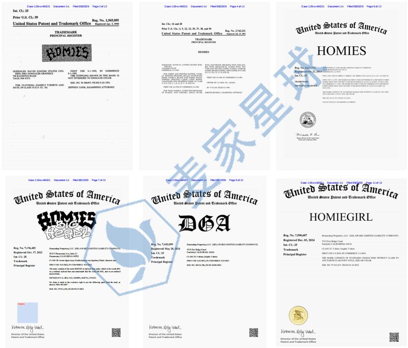 HOMIES trademarks