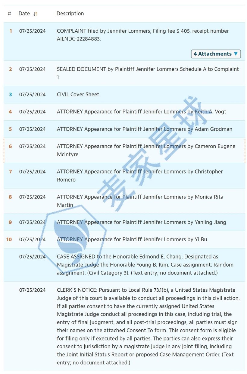 Jennifer Lommers Copyright Violation Lawsuit