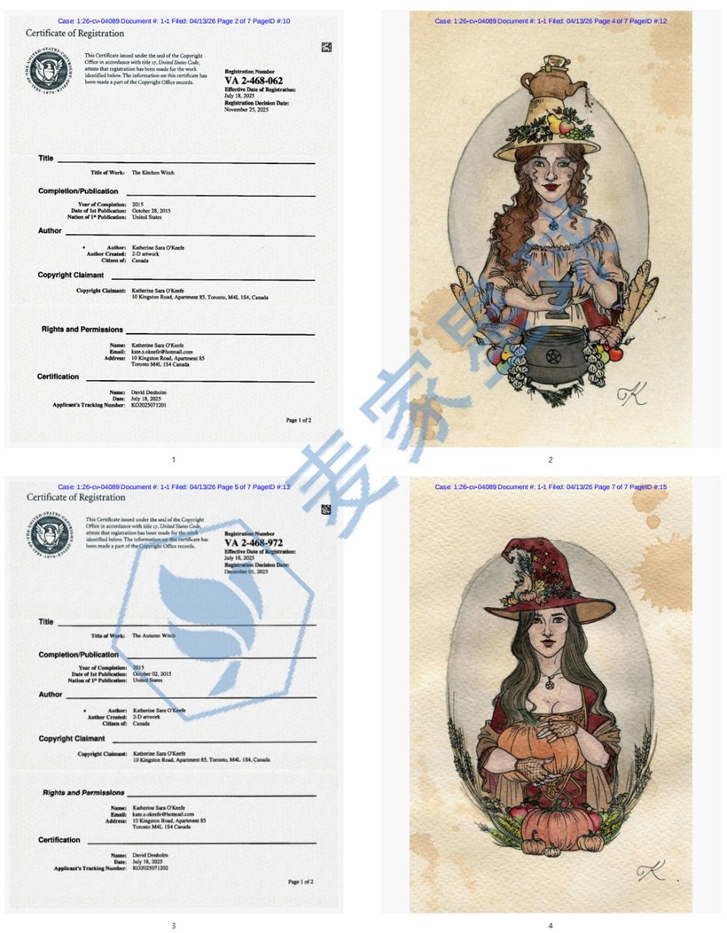 KATHERINE SARA O’KEEFE COPYRIGHTS