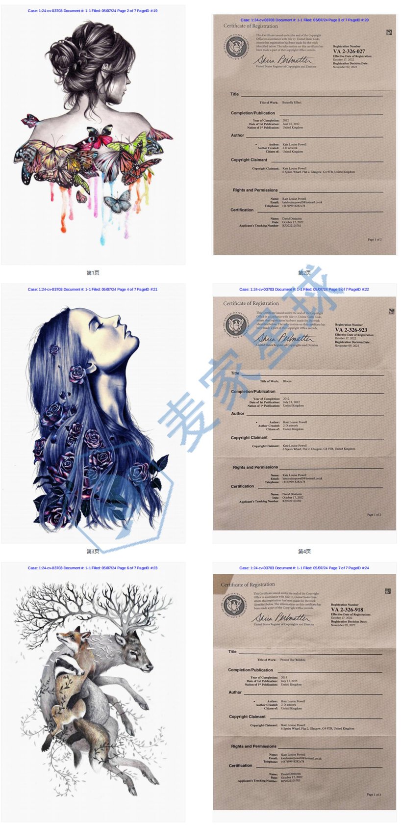 Kate Louise Powell Copyrights