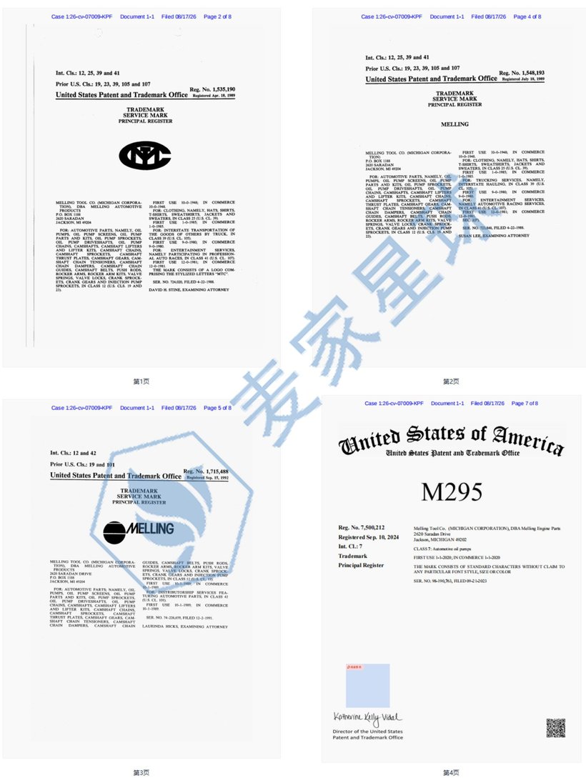 MELLING TRADEMARKS