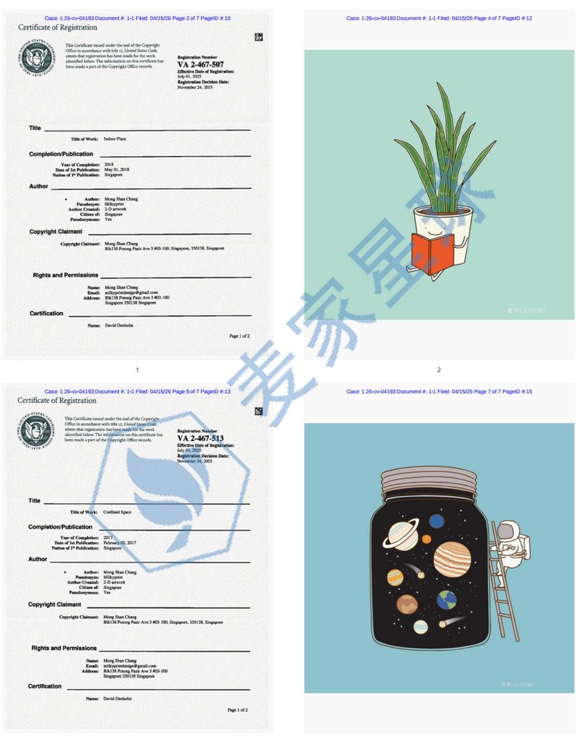 Mong Shan Chang copyrights