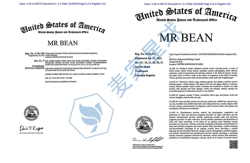Mr Bean_Trademark