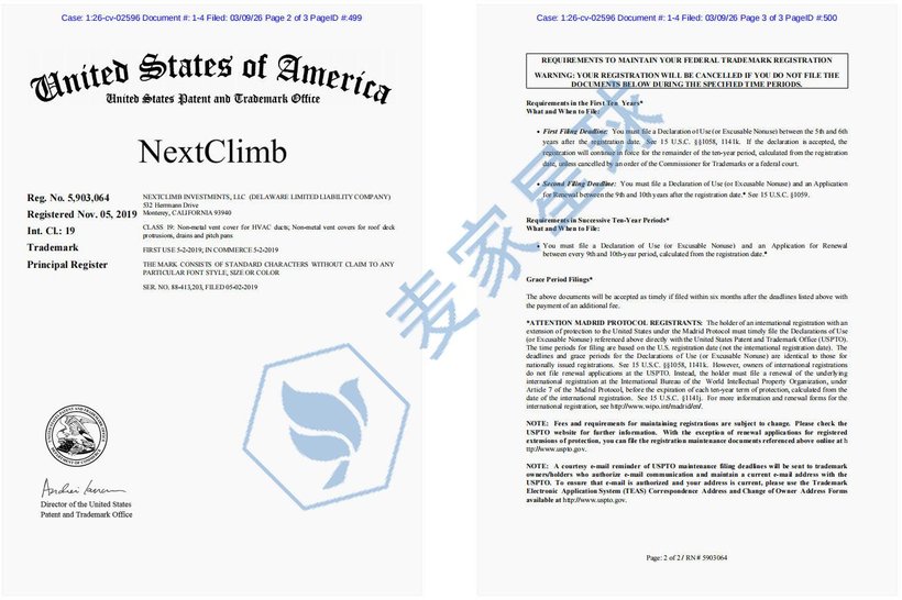 NextClimb Trademark