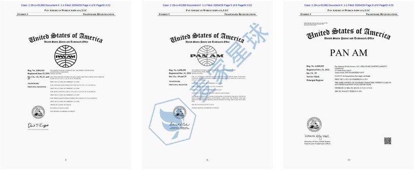 PAN AM Trademarks