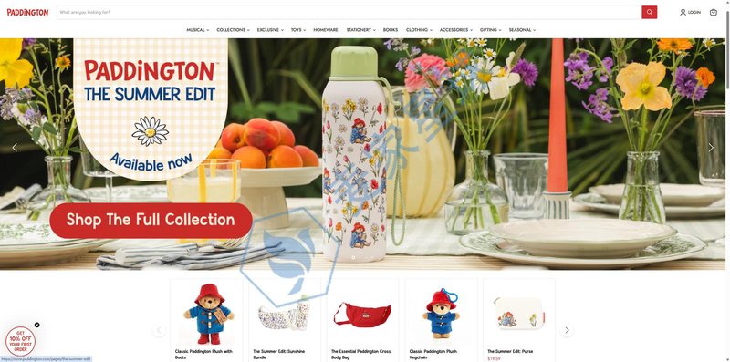 Paddington Bear website
