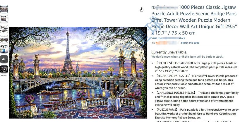 Robert Finale Editions Copyrights jjigsaw puzzle decor on Amazon