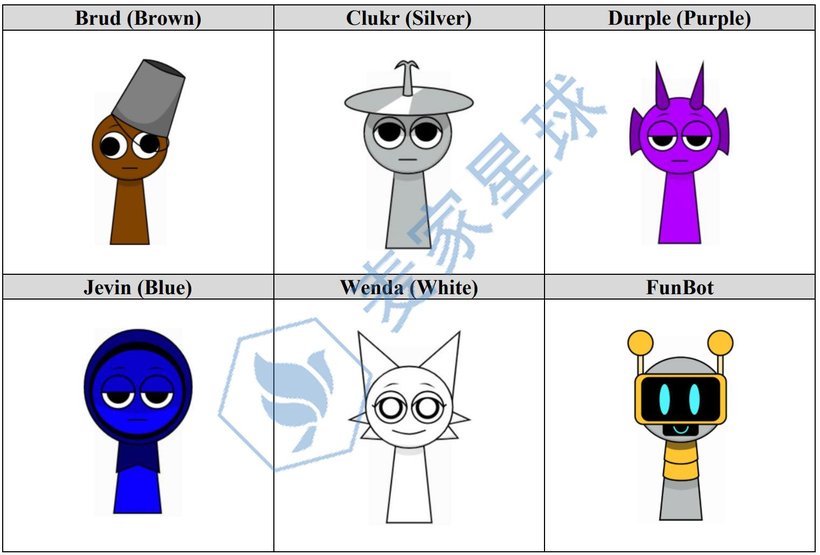 SPRUNKI CHARACTERS