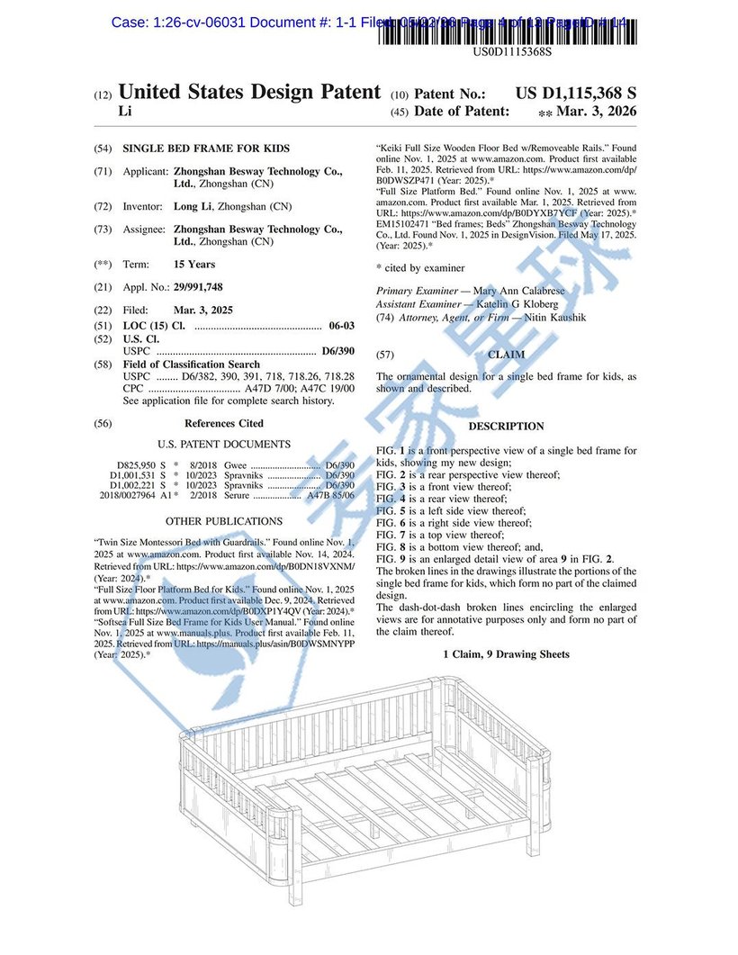 Single Bed Frame Fro Kids US D1115368 S1
