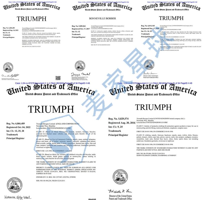 Triumph Designs Trademarks 004