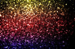 VA 2-492-946 Rainbow yellow red purple faux glitter sparkles