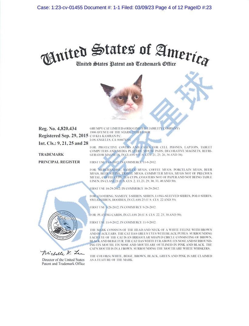 grumpy cat trademark 2