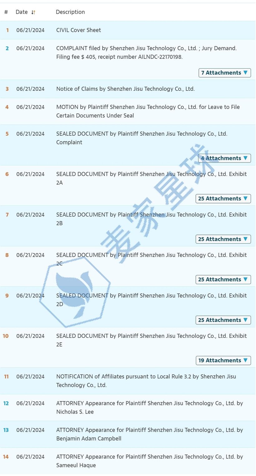 portable fan product infringement case