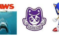 sonic the hedgehog, aphmau, jaws ip