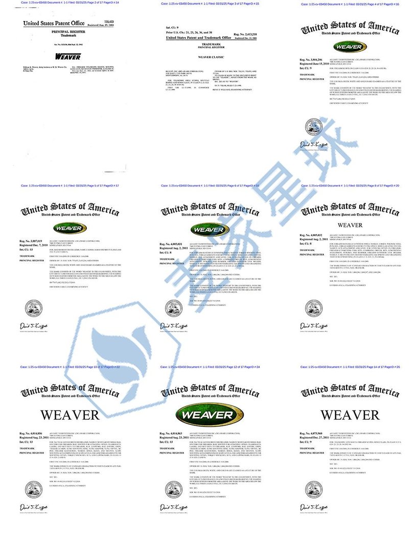 weaver trademark